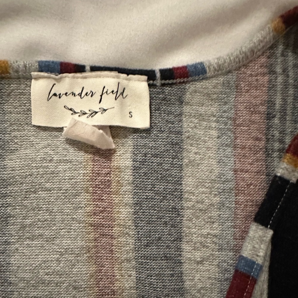 Anthropologie Lavender Field Striped Top - Small - Picture 4 of 4